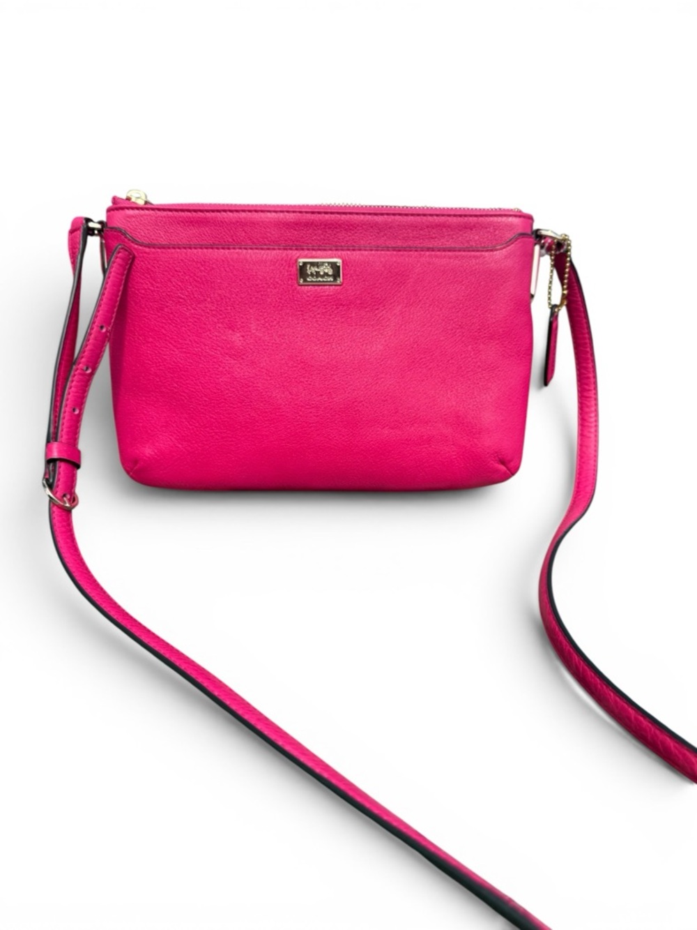Coach Hot Pink Leather Crossbody Bag